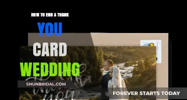 Crafting the Perfect Closing for Your Wedding Thank You Cards