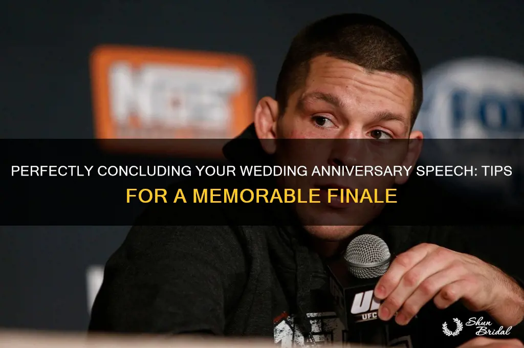how to end a wedding anniversary speech