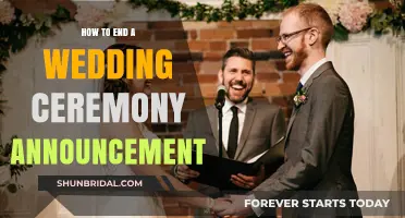 Crafting the Perfect Closing for Your Wedding Ceremony Announcement