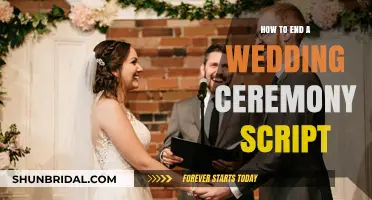 Crafting the Perfect Closing: How to End a Wedding Ceremony Script