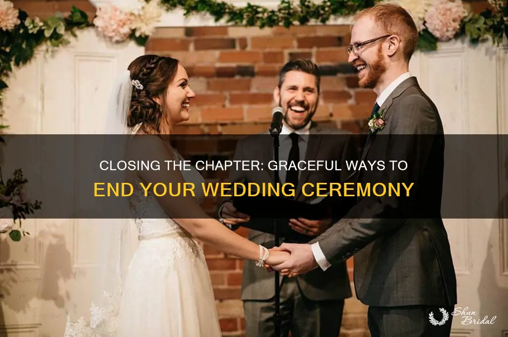 how to end a wedding ceremony