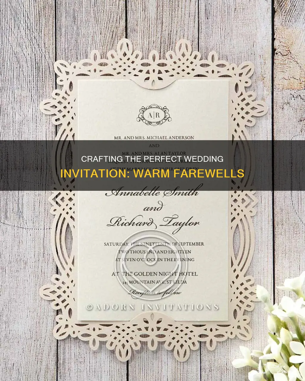 how to end a wedding invitation