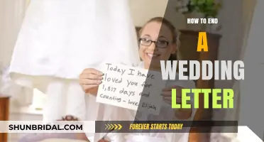 Crafting the Perfect Closing: How to End a Wedding Letter Gracefully