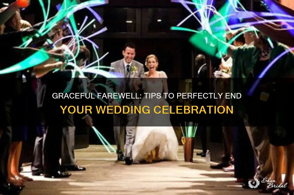 how to end a wedding party