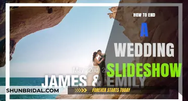 Perfectly Concluding Your Wedding Slideshow: Tips for a Memorable Finale