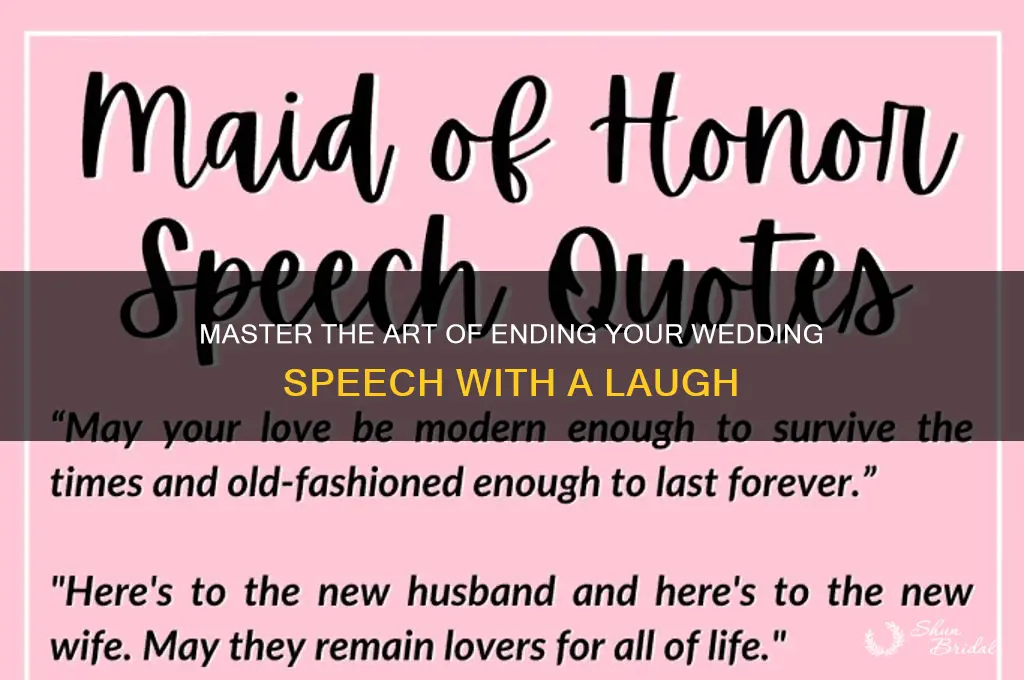 how to end a wedding speech funny