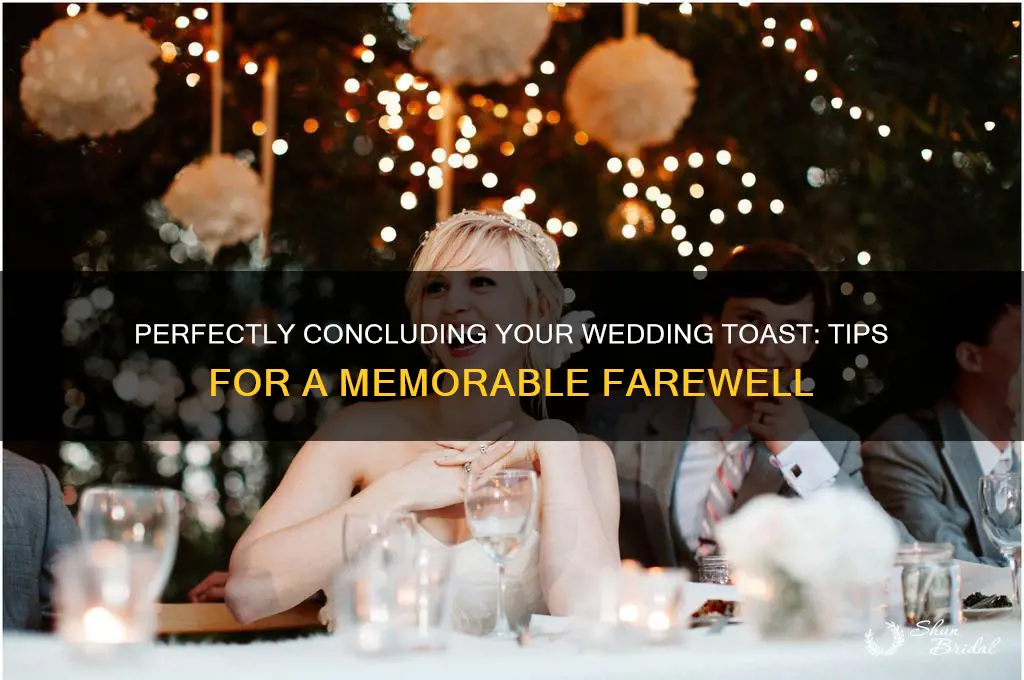 how to end a wedding toast speech