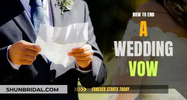 Seal Your Wedding Vow with a Memorable Ending