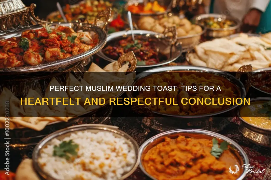how to end muslim wedding toast