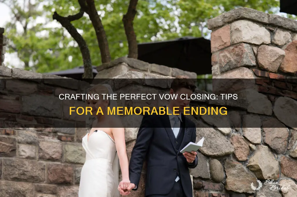 how to end my vows