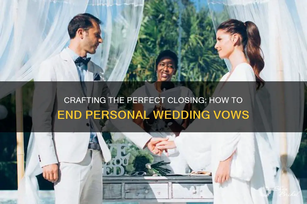 how to end personal wedding vows