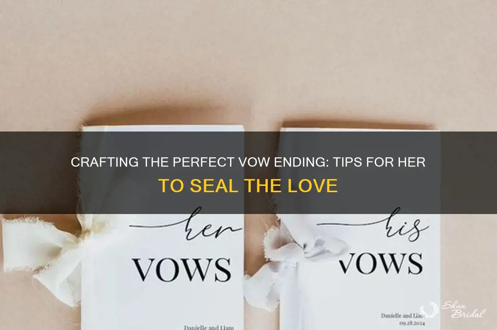 how to end vows for her
