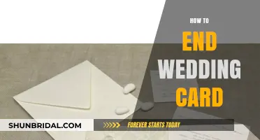 Crafting the Perfect Closing: How to End Your Wedding Card Gracefully