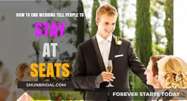 Stay Seated, Celebrate Gracefully: Mastering the Art of Ending Wedding Speeches