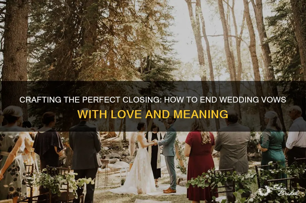 how to end wedding vows examples