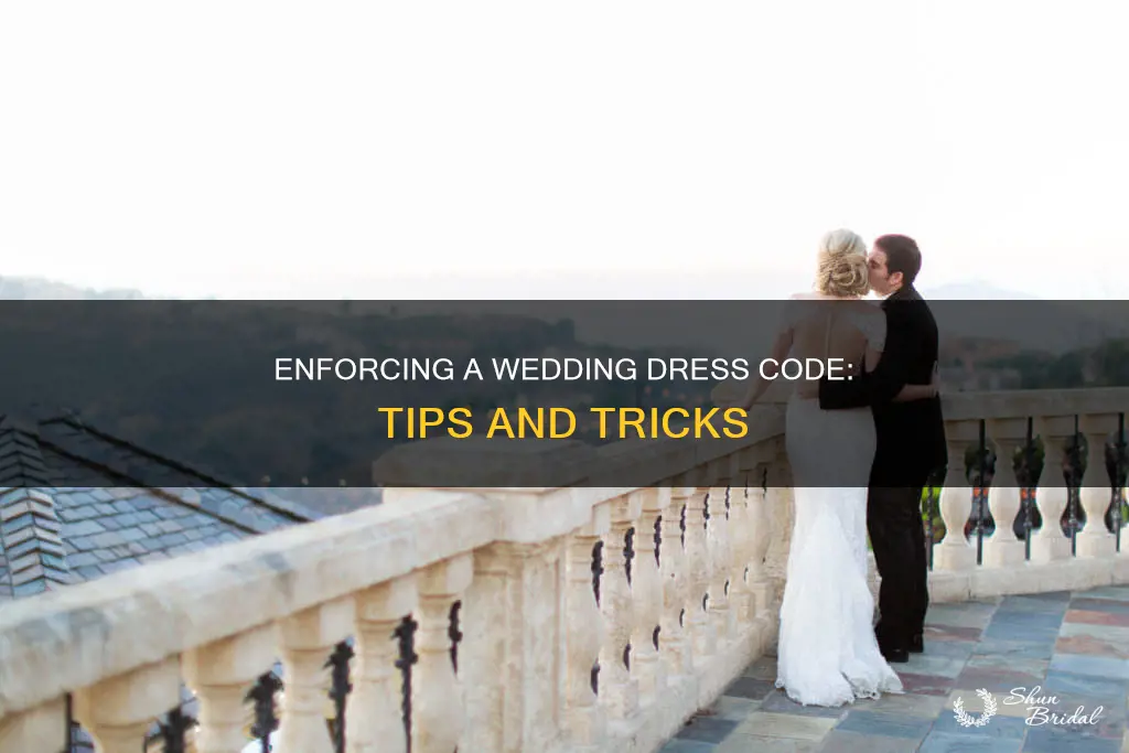 how to enforce dress code at wedding