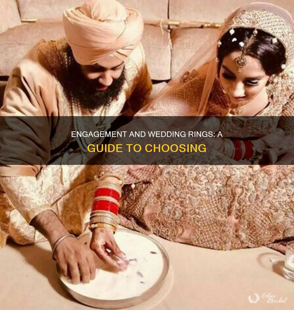 how to engagement and wedding rings work