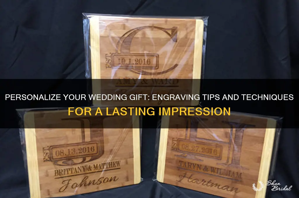 how to engrave a wedding gift