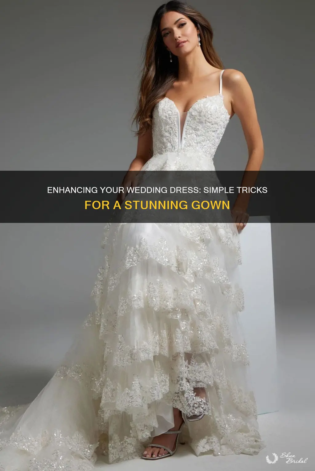 how to enhance a wedding dress