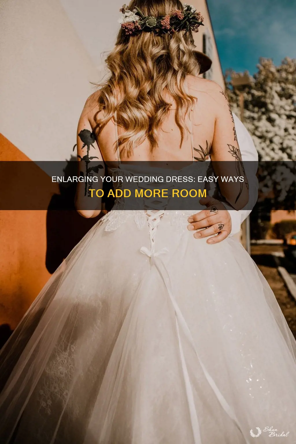 how to enlarge a wedding dress