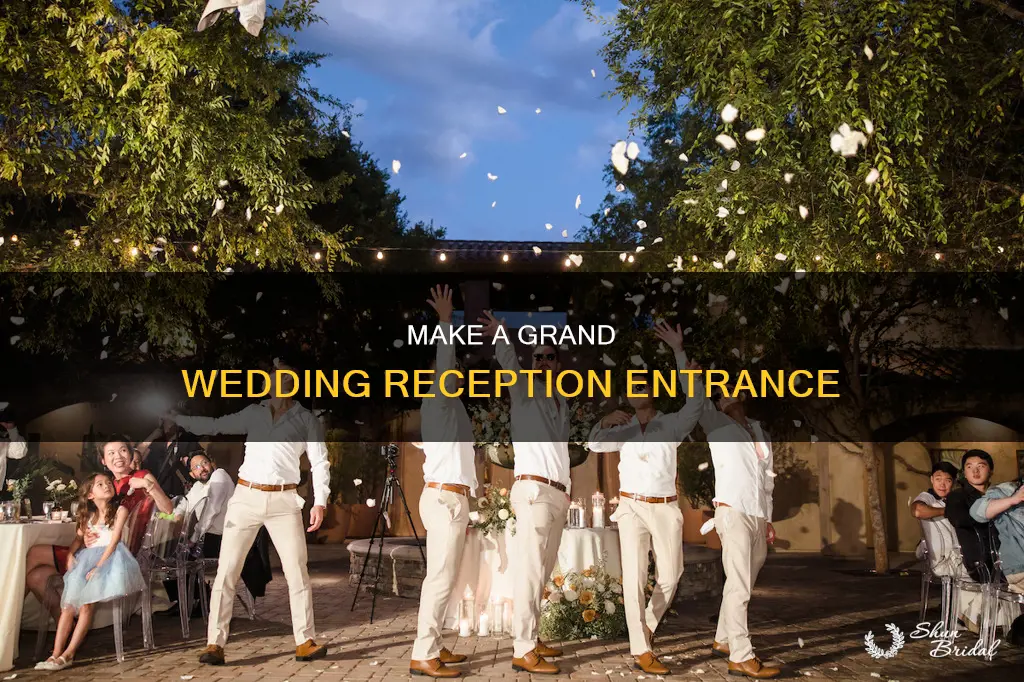 how to enter a wedding reception