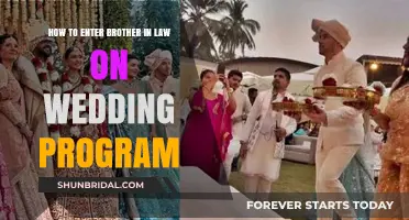 Incorporating Your Brother-in-Law into Your Wedding Program: A Guide