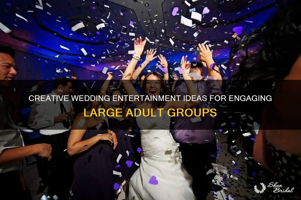 how to entertain a large group of adults at wedding