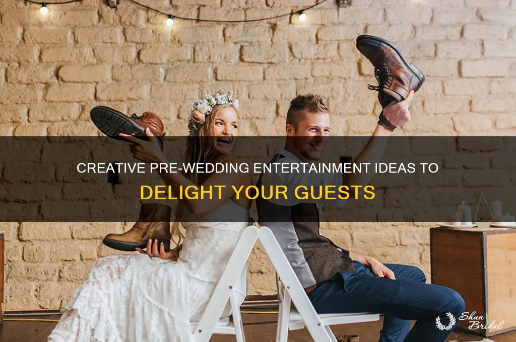 how to entertain guests before wedding ceremony