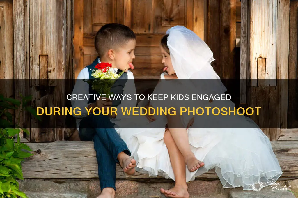 how to entertain kids during pictorial of your wedding