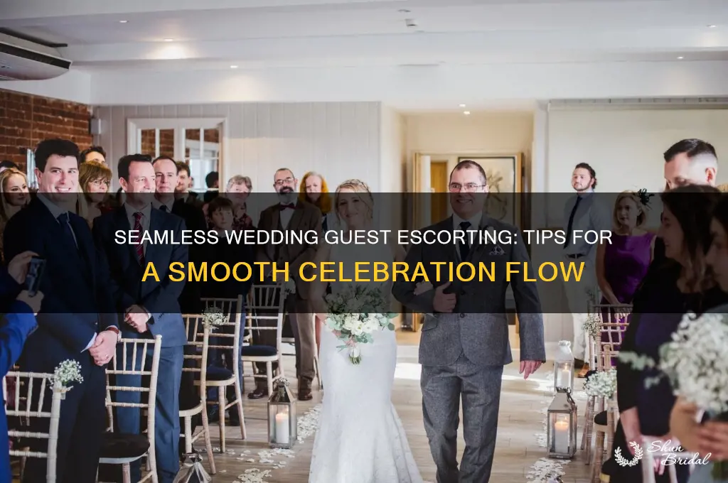 how to escort wedding guests
