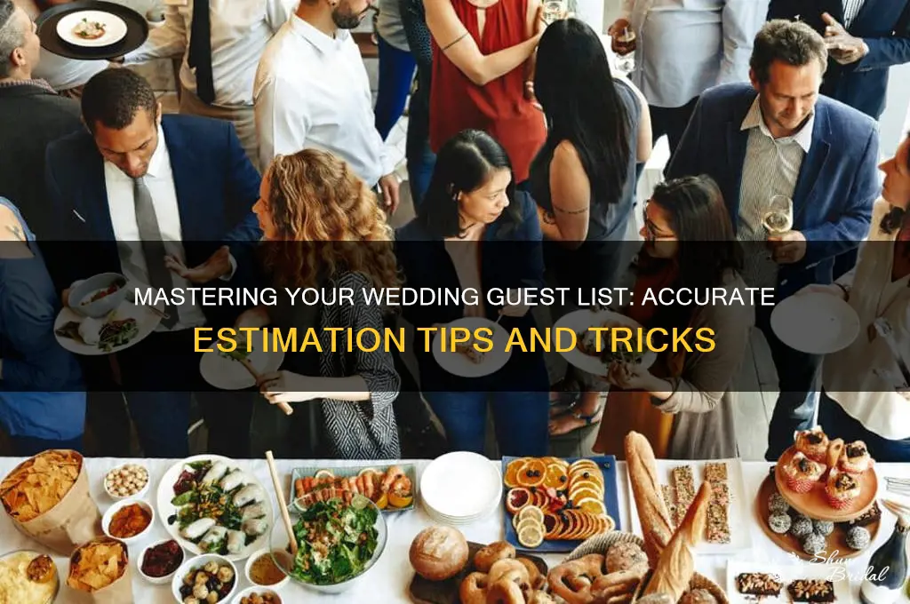 how to estimate count for wedding guest list