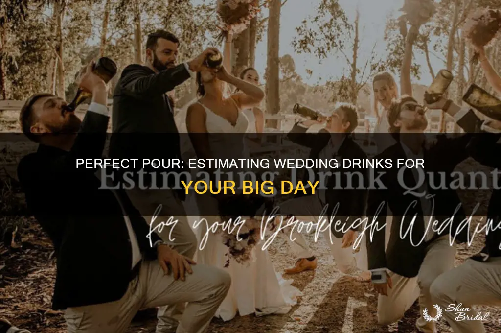 how to estimate drinks for a wedding