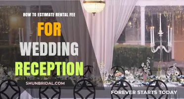 Estimating Rental Fees for Your Wedding Reception
