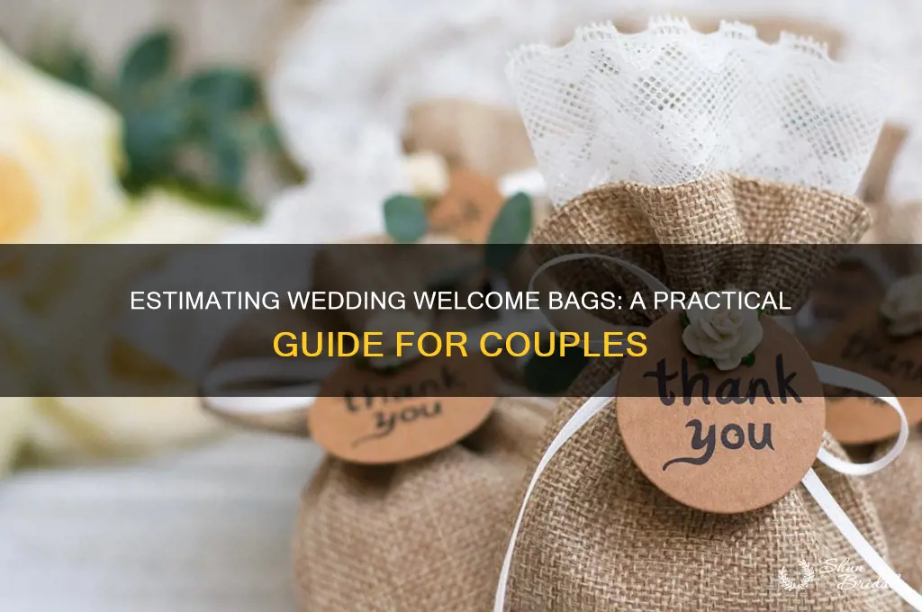 how to estimate welcome bag count wedding