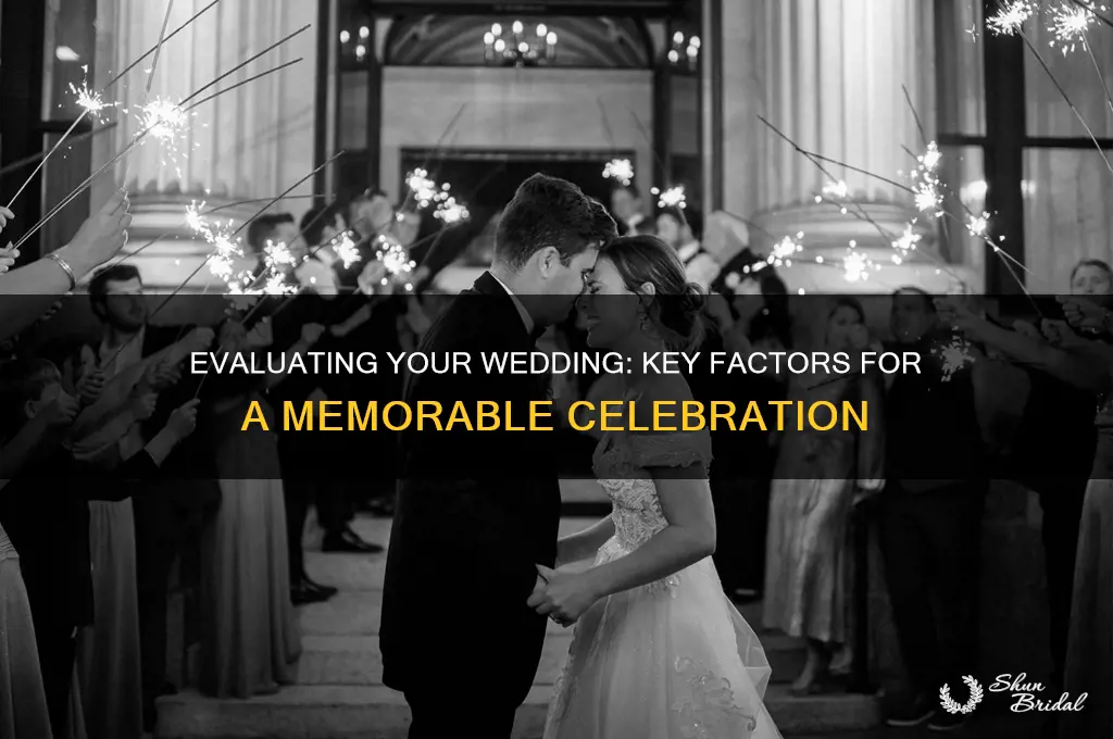 how to evaluate a wedding