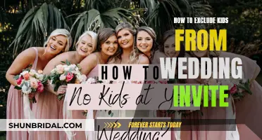 Kids-Free Nuptials: Etiquette for Excluding Children from Wedding Invites