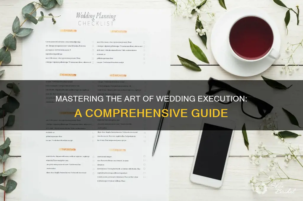 how to execute a wedding