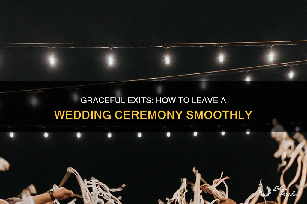 how to exit a wedding ceremony