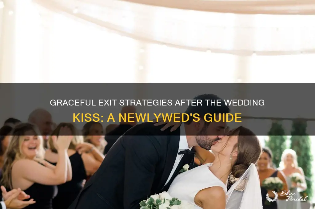 how to exit after wedding kiss