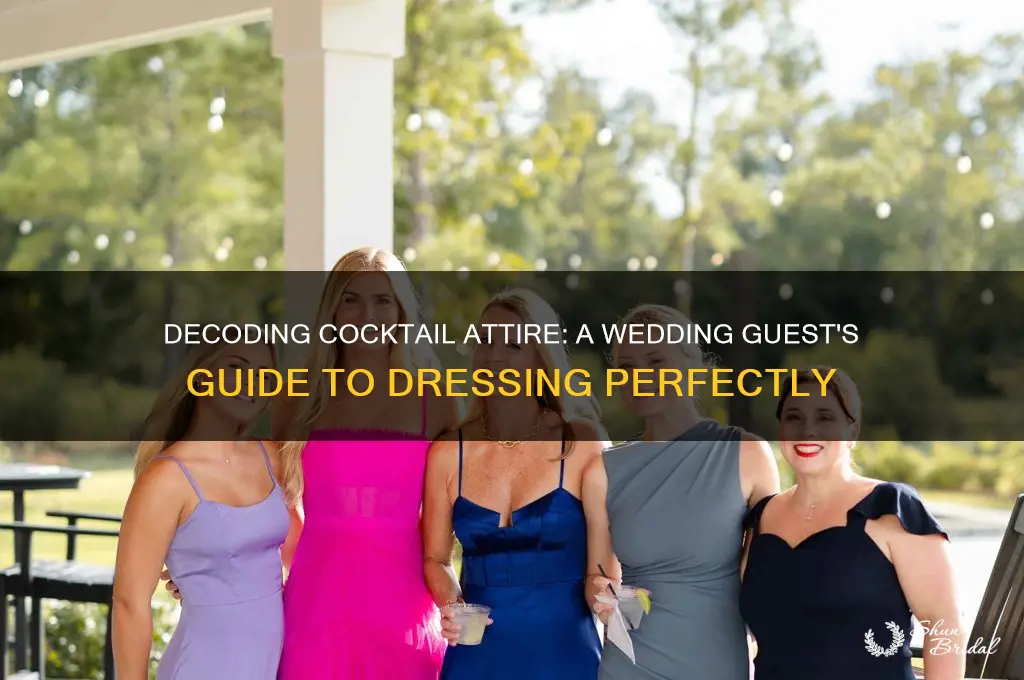 how to explain cocktail attire on wedding website
