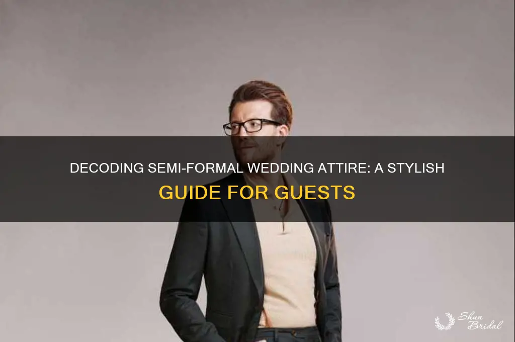 how to explain semi formal attire for wedding