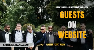 Guide to Clarifying Wedding Attire for Guests on Your Website
