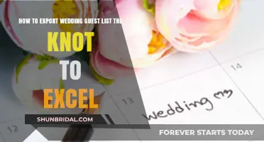 Exporting Your Wedding Guest List from The Knot to Excel: A Step-by-Step Guide