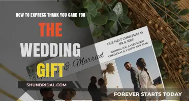Expressing Gratitude: Crafting the Perfect Wedding Gift Thank You Card