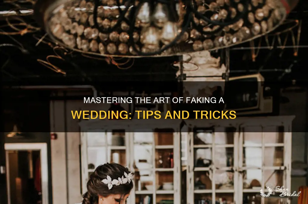 how to fake a wedding