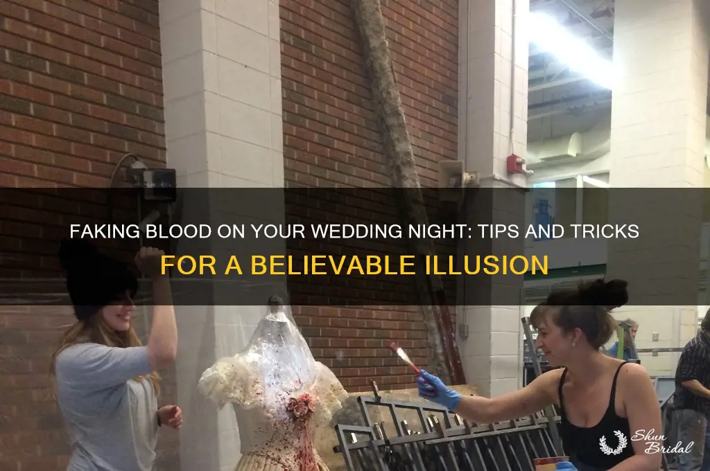 how to fake blood on wedding night
