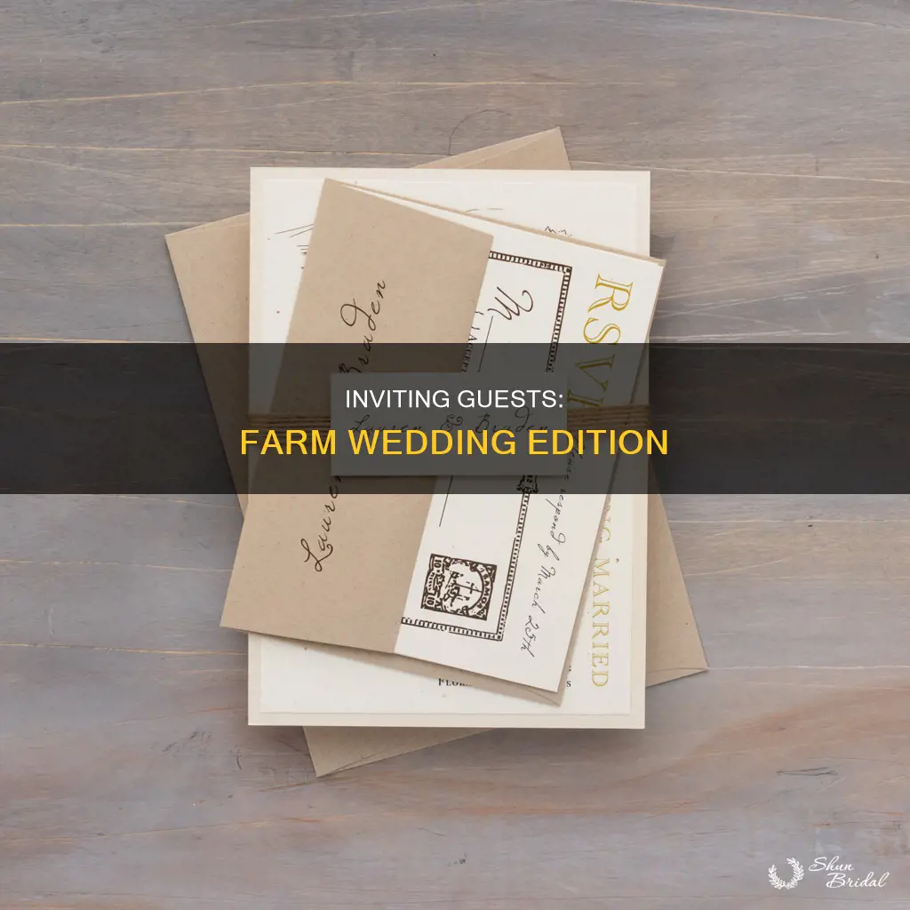 how to farm the wedding invitation