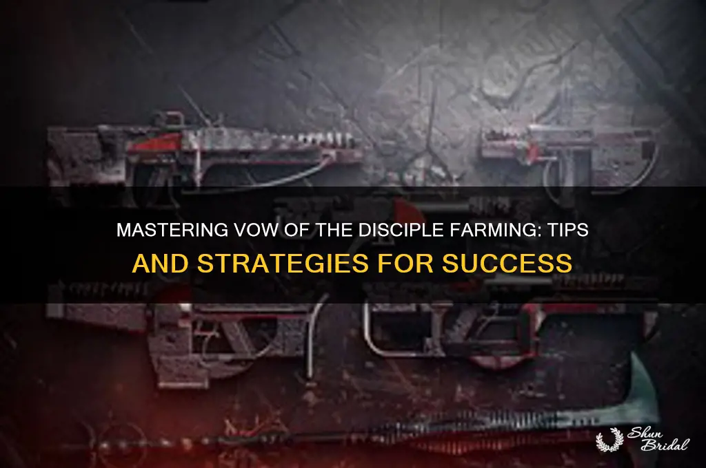 how to farm vow of the disciple