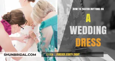 Fastening Buttons: Securing Your Dream Wedding Dress