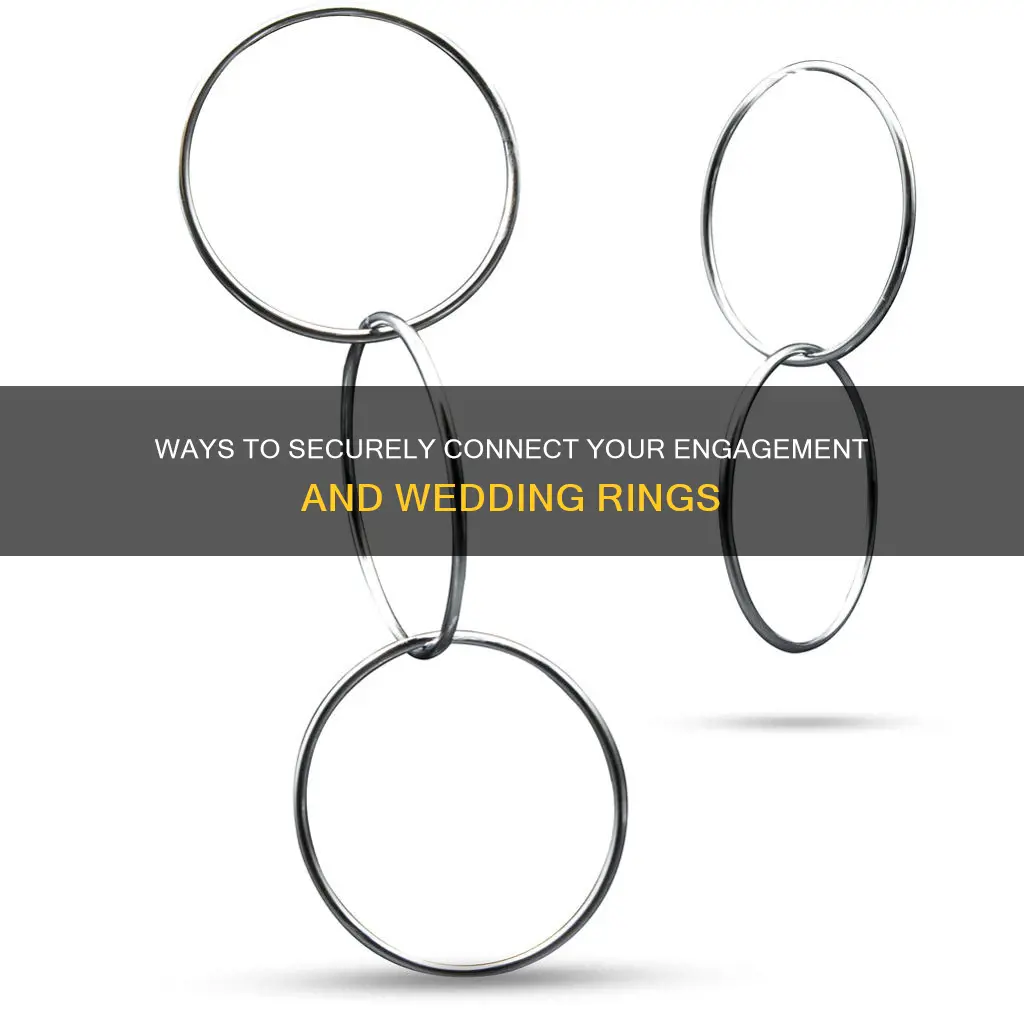 how to fasten together engagement ring and wedding ring